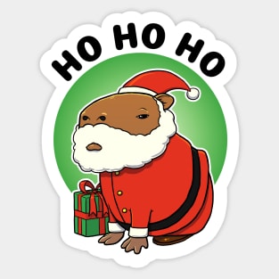 Ho Ho Ho Capybara Santa Sticker